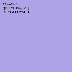 #AEA3E7 - Biloba Flower Color Image
